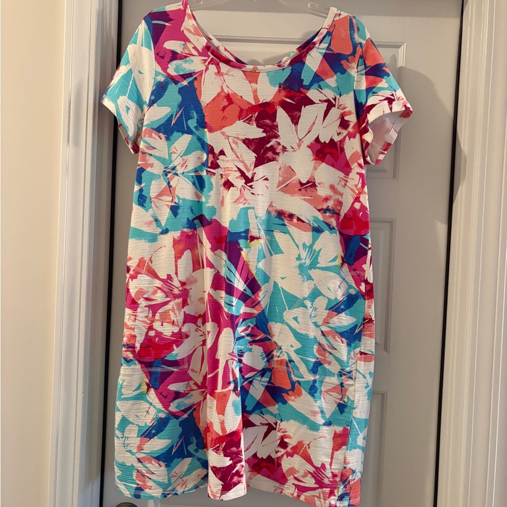 Talbots Colorful Floral Print Dress